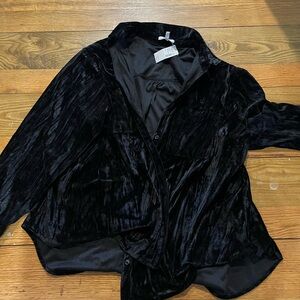 Maurices Black Velvet Top
